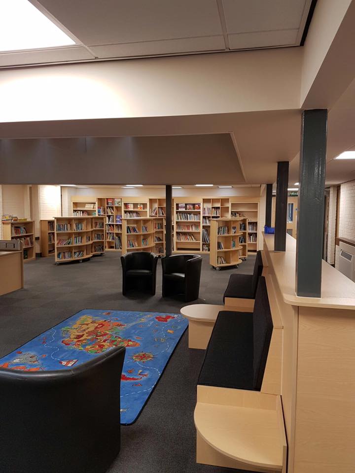 library with seating