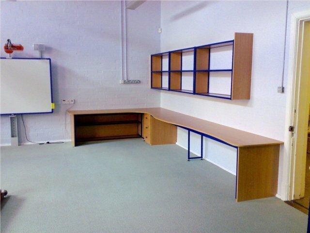 table in classroom