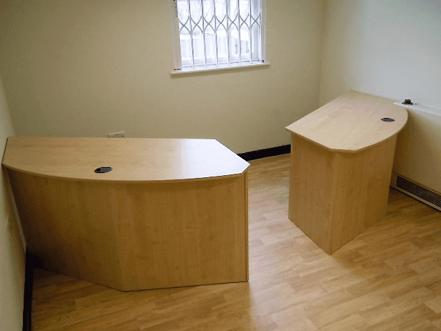 wooden desks