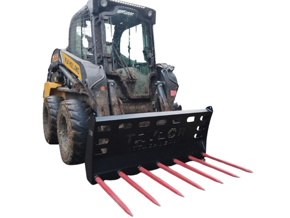 New Holland Skidsteer With Muck Forks
