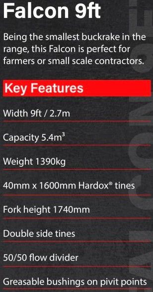 The Falcon Buckrake / Pushoff Fork / Silage Fork