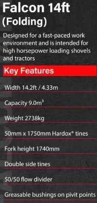 The Falcon Buckrake / Pushoff Fork / Silage Fork