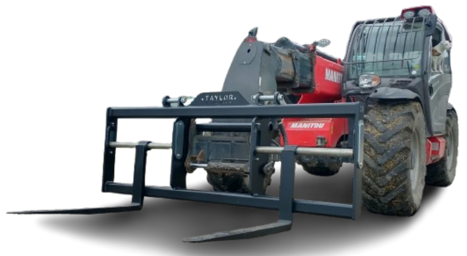 Wide shipping container forks