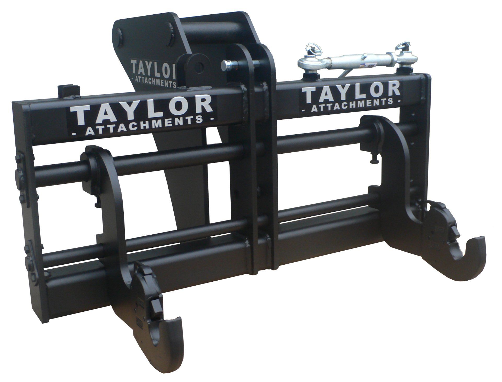 A forklift attachment from taylor attachments is shown on a white background.