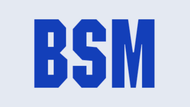 The letters BSM in a bold, forest green, slab-serif font on a white background.