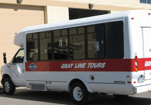 White Tourist Bus