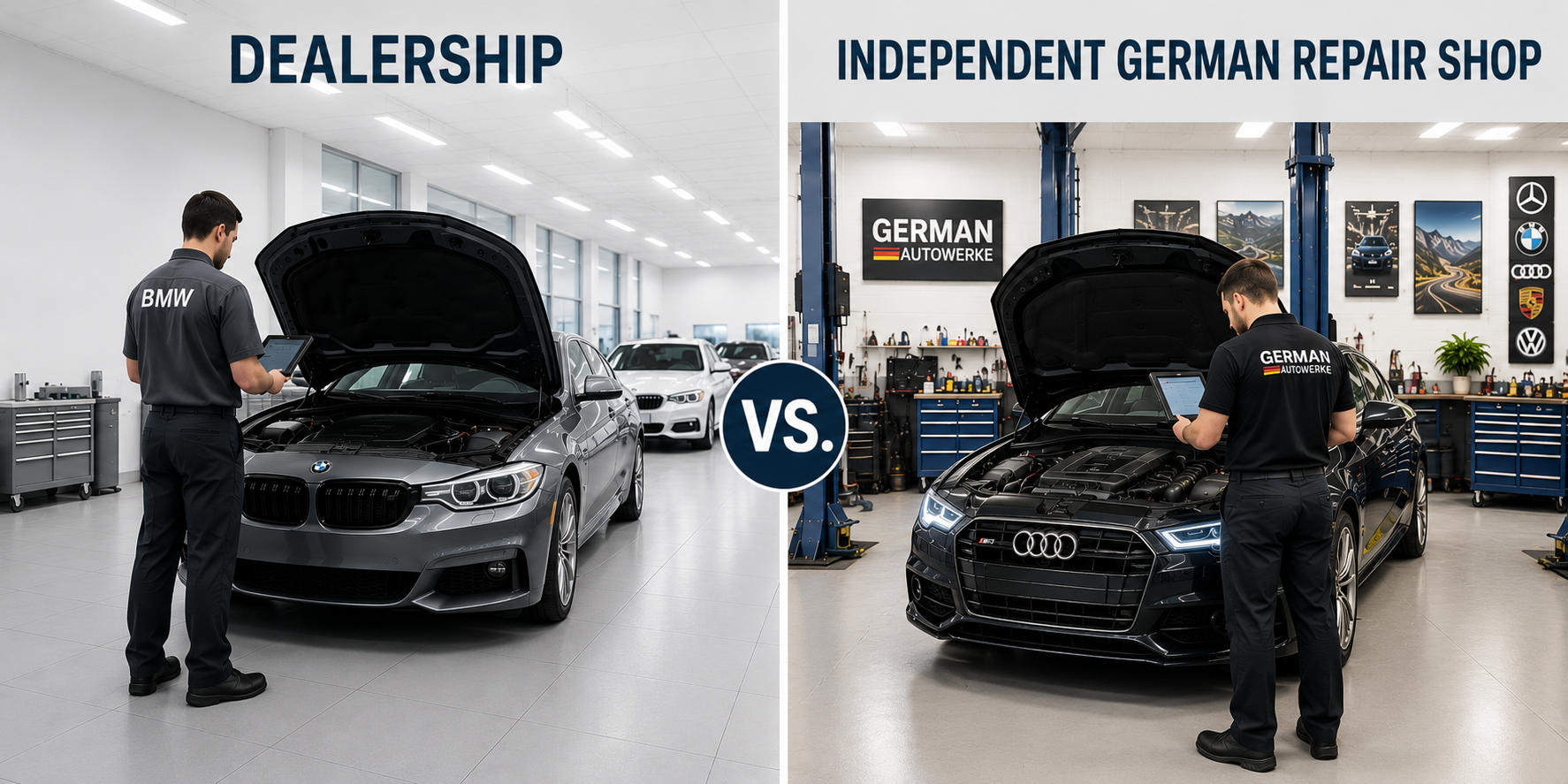 Dealer vs Independent German Repair Shop | German Autowerke Inc.
