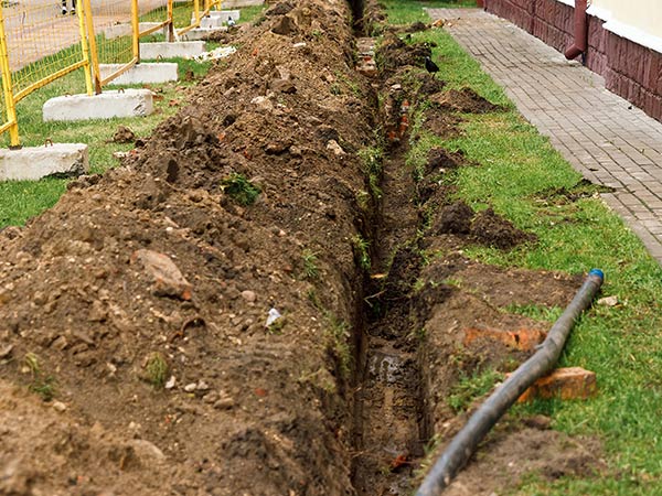 French Drain — Installation of French Drain in Broken Arrow, OK
