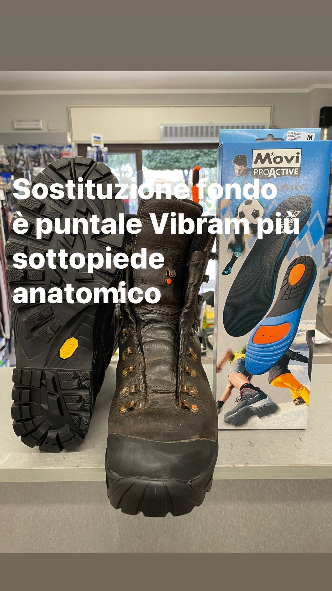 sostituzione fondo  e puntale vibram