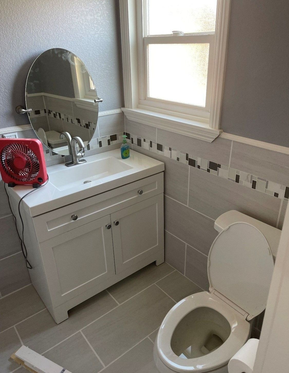 A bathroom in Oakdale, CA, with a complete bathroom remodel 