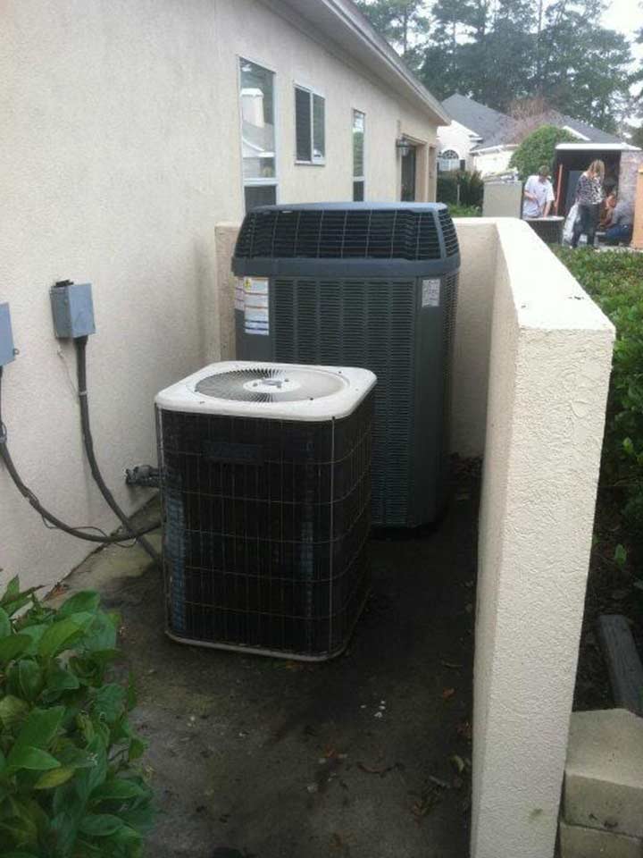 Air Conditioners Outside — Air Conditioning Contractors in Orange Park, FL