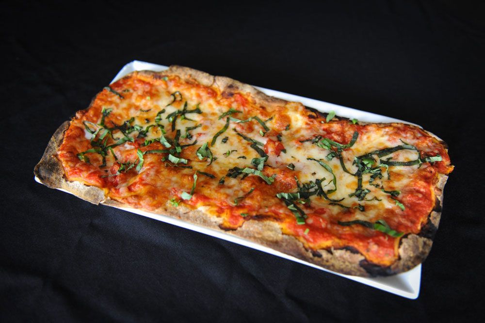 Basil and Fontinella Flatbread — Saint Augustine, FL — Purple Olive