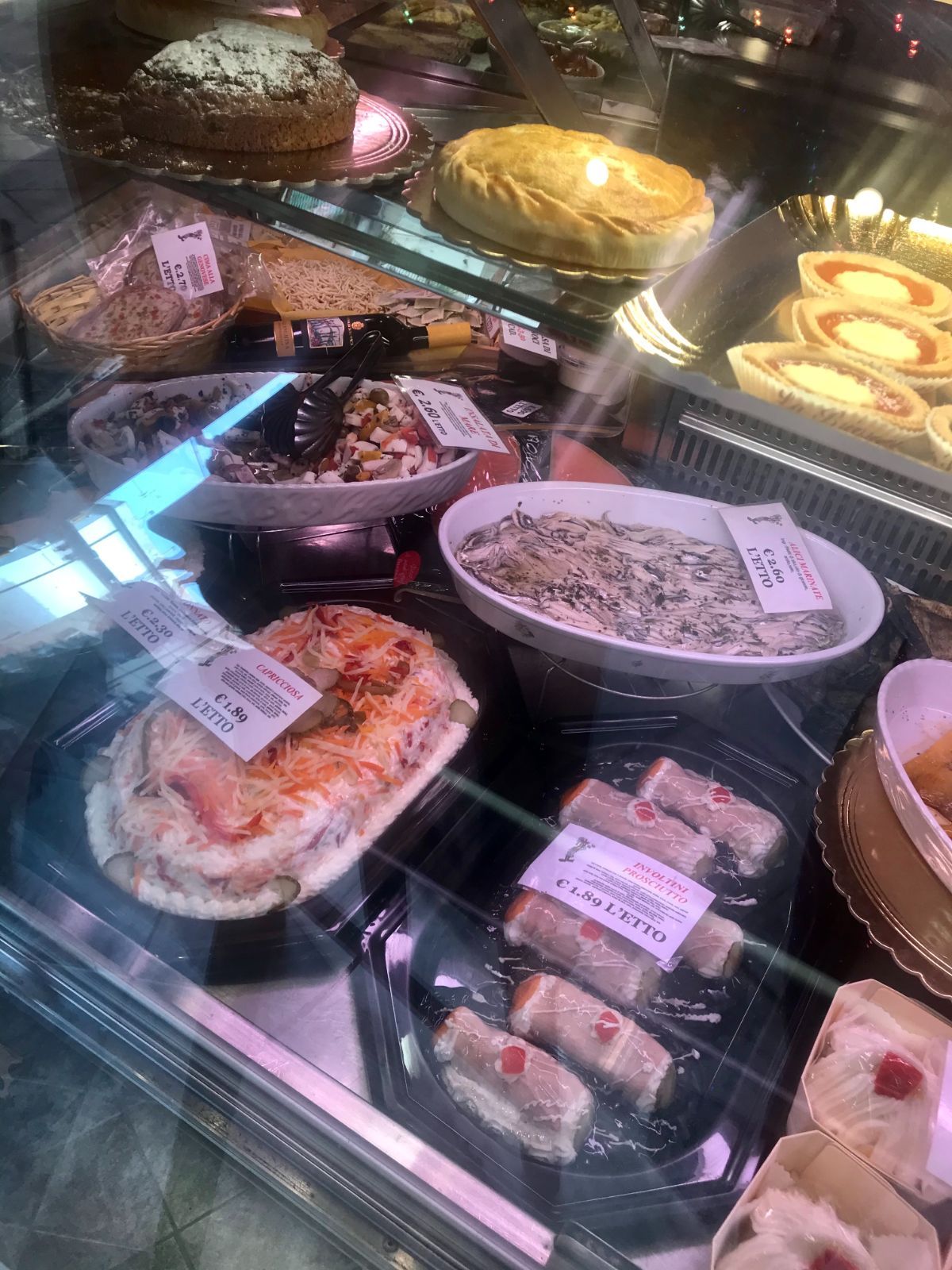 vendita di prodotti gastronomici