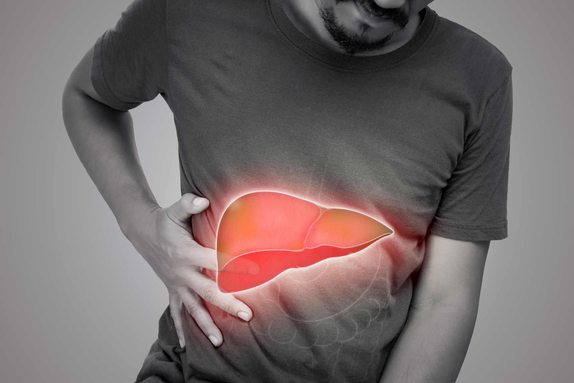 Paciente com esteatose hepática ou gordura no fígado