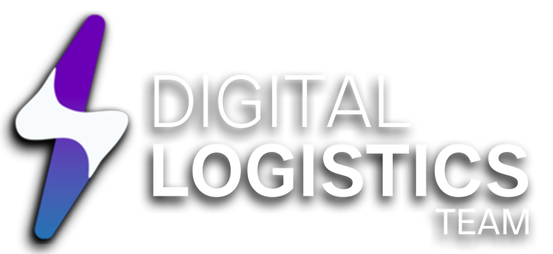 The digital logistics team logo has a lightning bolt on it