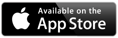 An apple app store button that says available on the app store