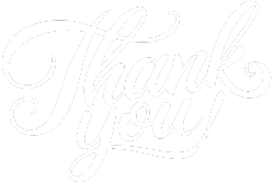 Thank you in cursive