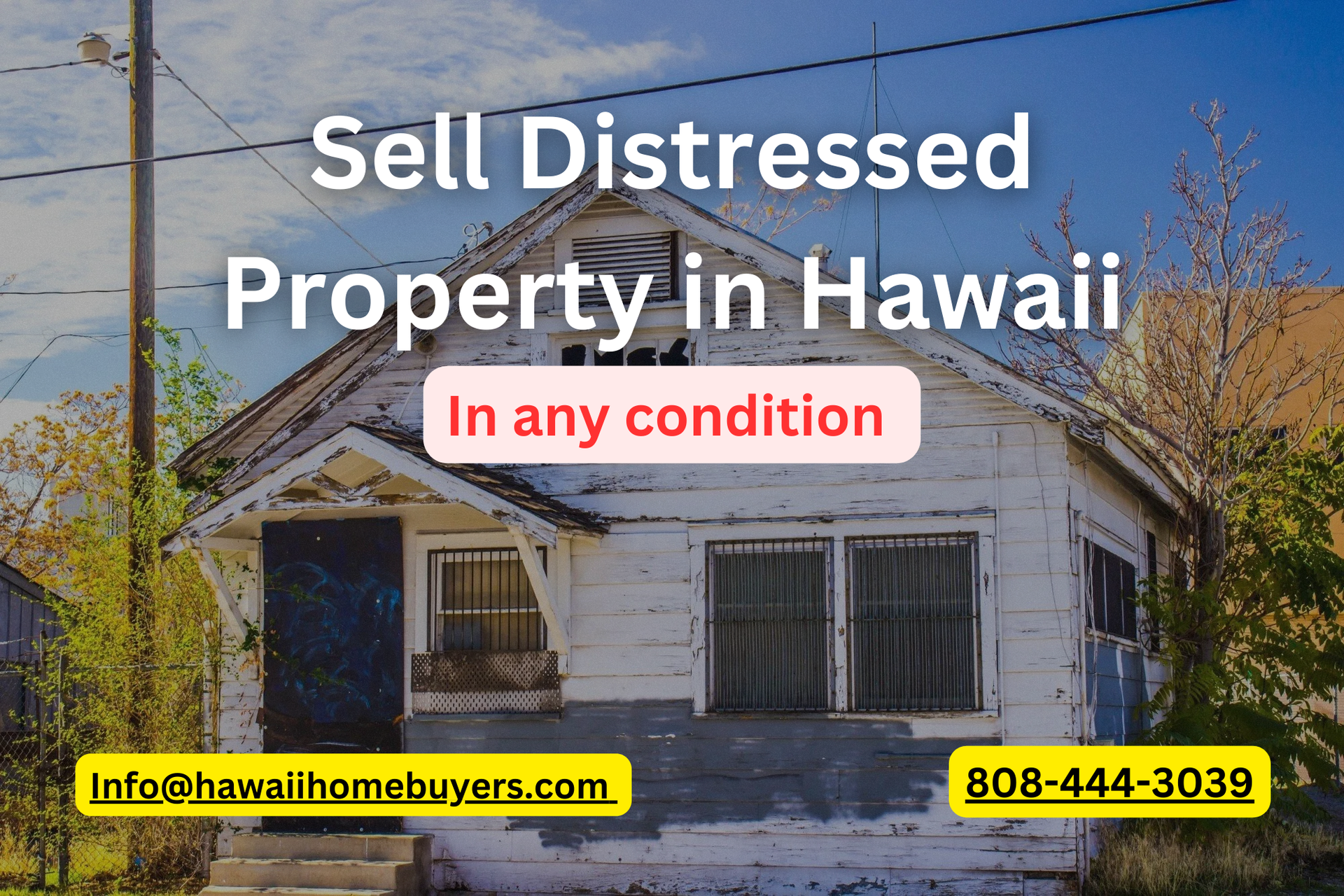 A newly constructed house in progress with an unfinished exterior, black roofing, and open window spaces. Hawaii Home Buyers LLC helps homeowners sell fast.