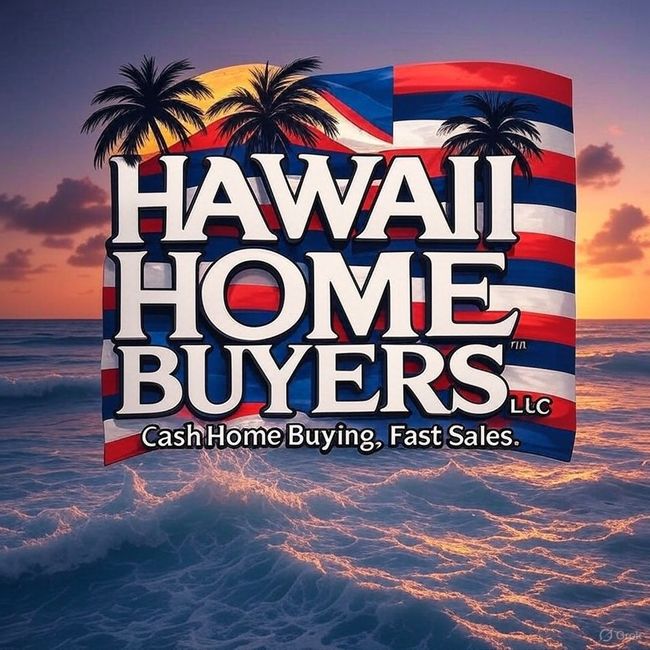 A blue house featuring a window and chimney, representing Hawaii Home Buyers LLC's commitment to quality homes.