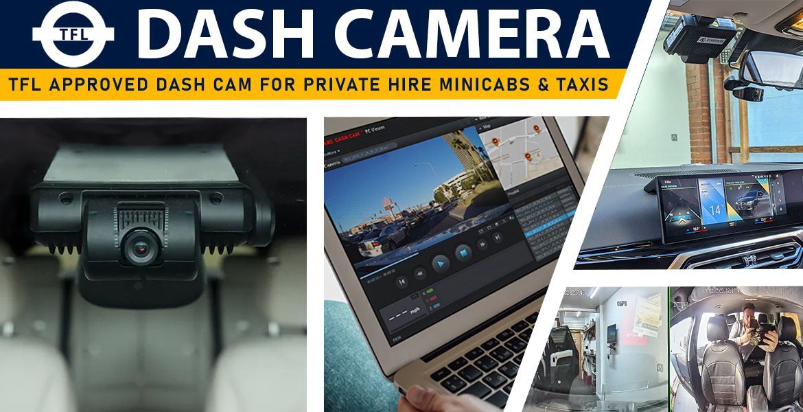 A dash camera is a tfl approved dash car for private hire minicabs and taxis.