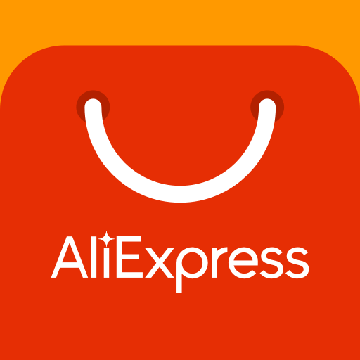 An aliexpress logo with a shopping bag on it
