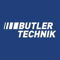 The butler technik logo is on a blue background.