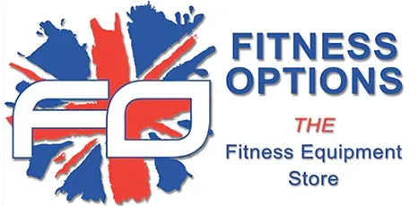 A logo for fitness options the fitness equipment store
