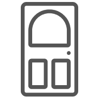 graphic of door and window