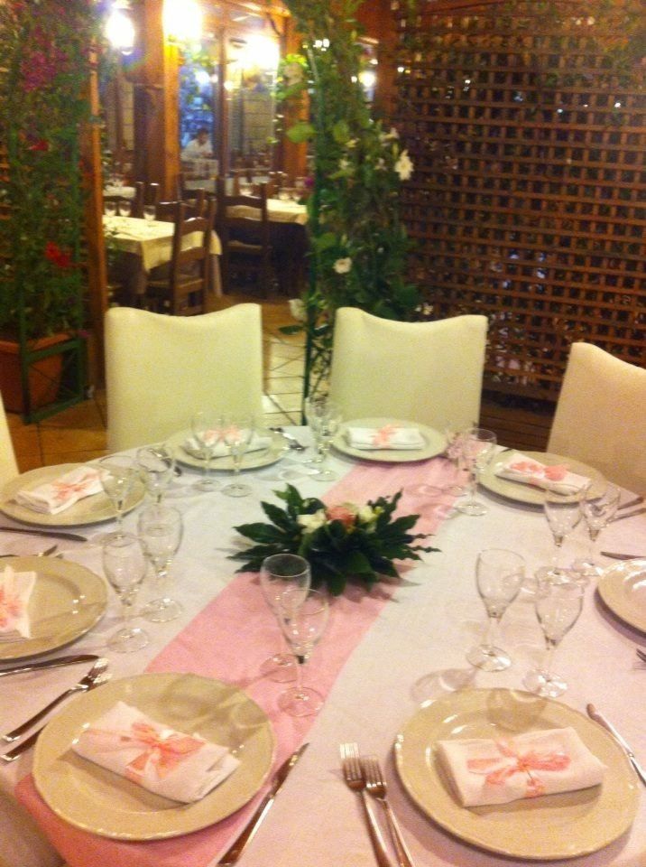 Tavolo rotondo da ristorante