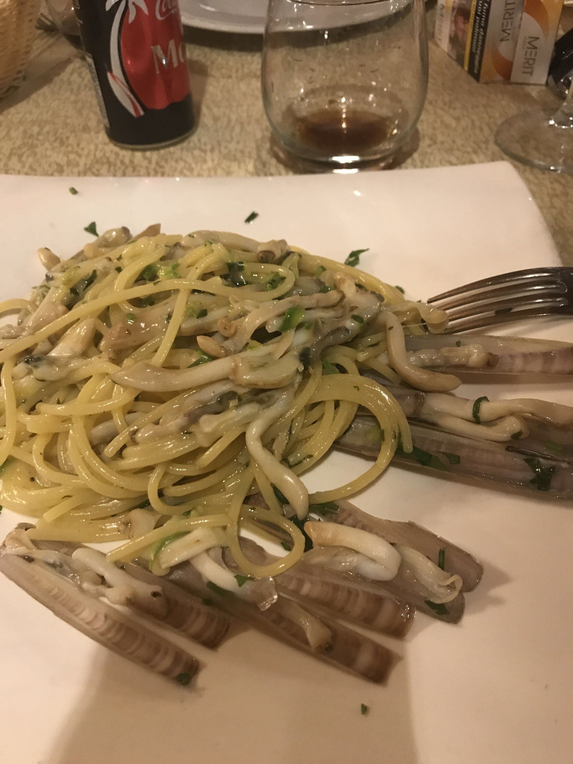 Spaghetti con cannolicchi