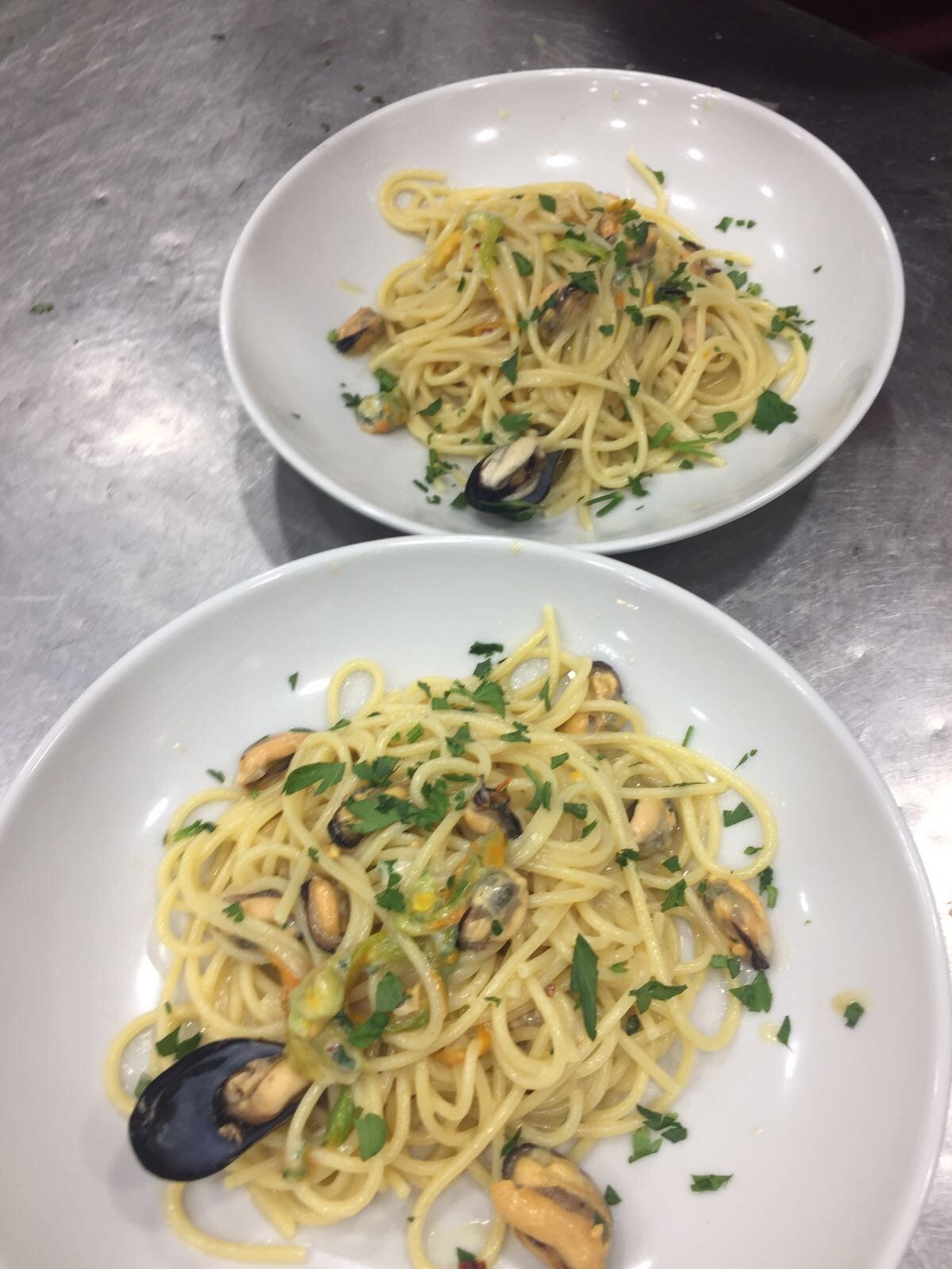 Spaghetti con mitili