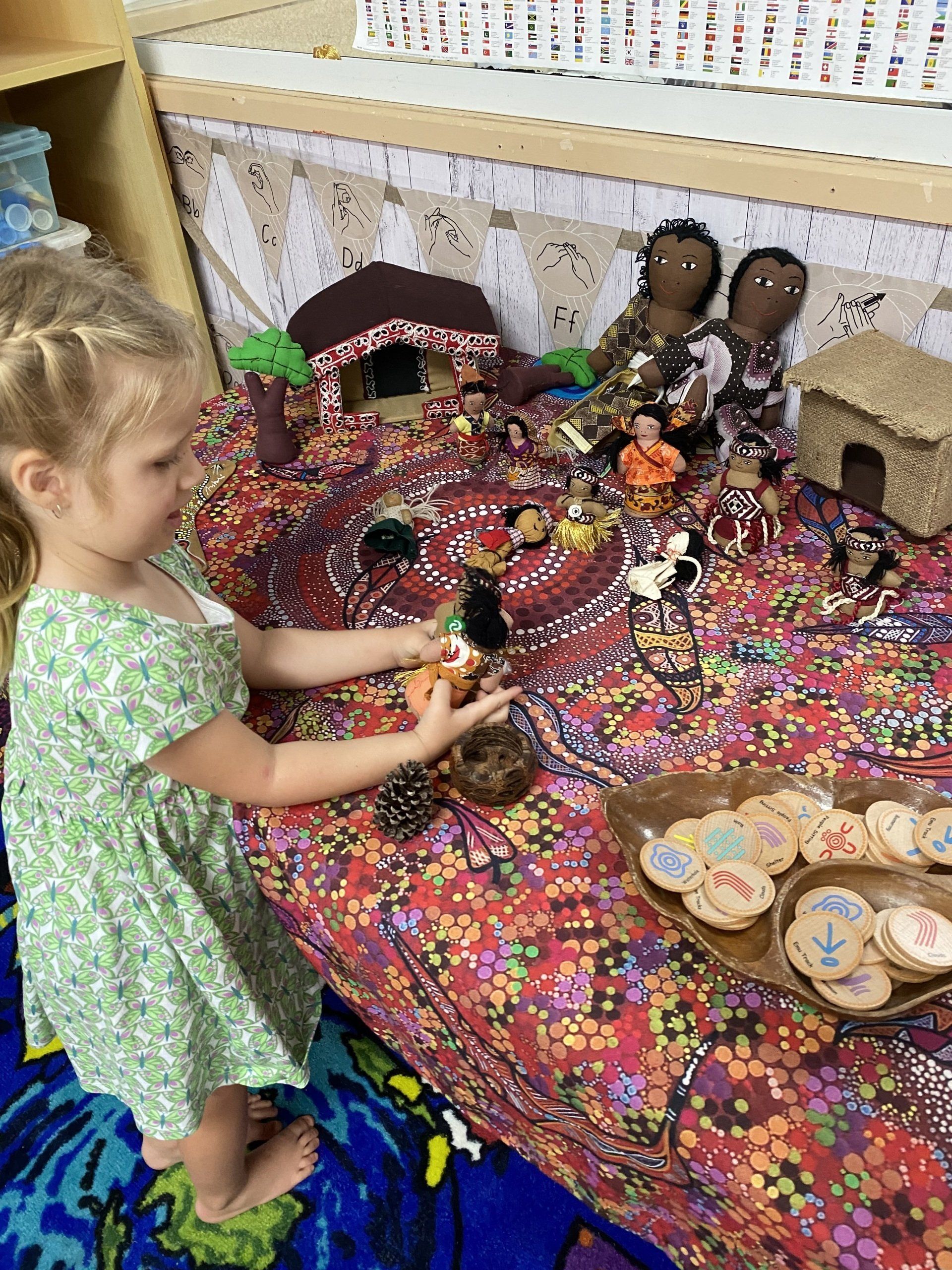 Cute Little Girl Playing Dolls — Emu Park, QLD — Coastal Kids