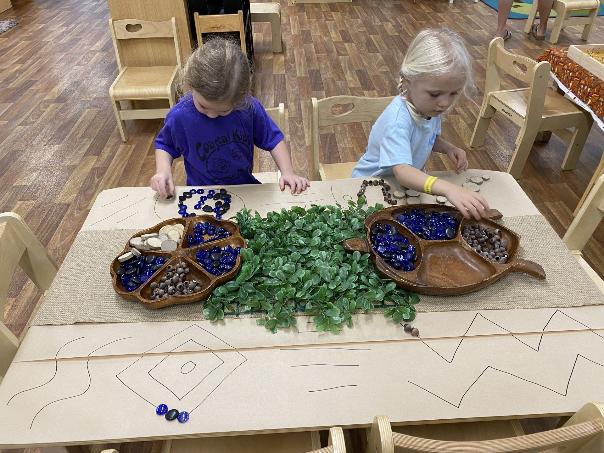 Little Girls Playing with Stones — Emu Park, QLD — Coastal Kids