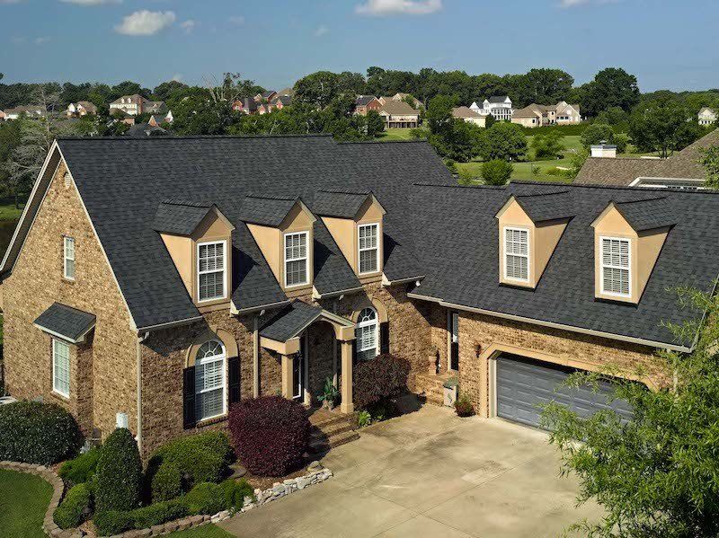 Architectural Asphalt Shingle Roof  in Moire Black, roofing company