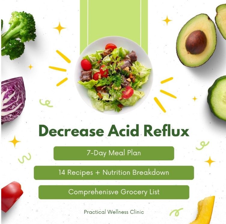 Complete Acid Reducing 7-Day Meal Plan — Bryant, AR — Practical Wellness Clinic