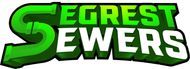 a green and white logo that says segrest sewers