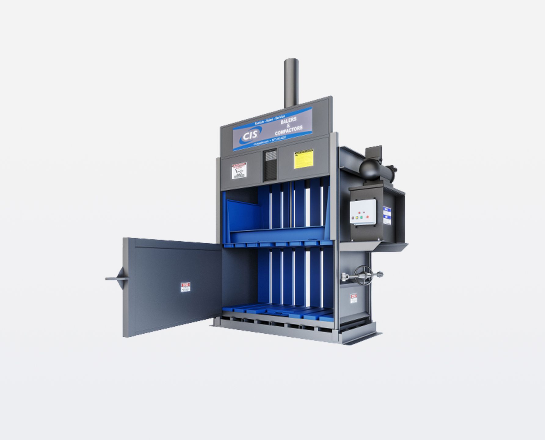 Opened Self Contained Compactor Machine — Vineland, NJ — Consolidated Industrial Services