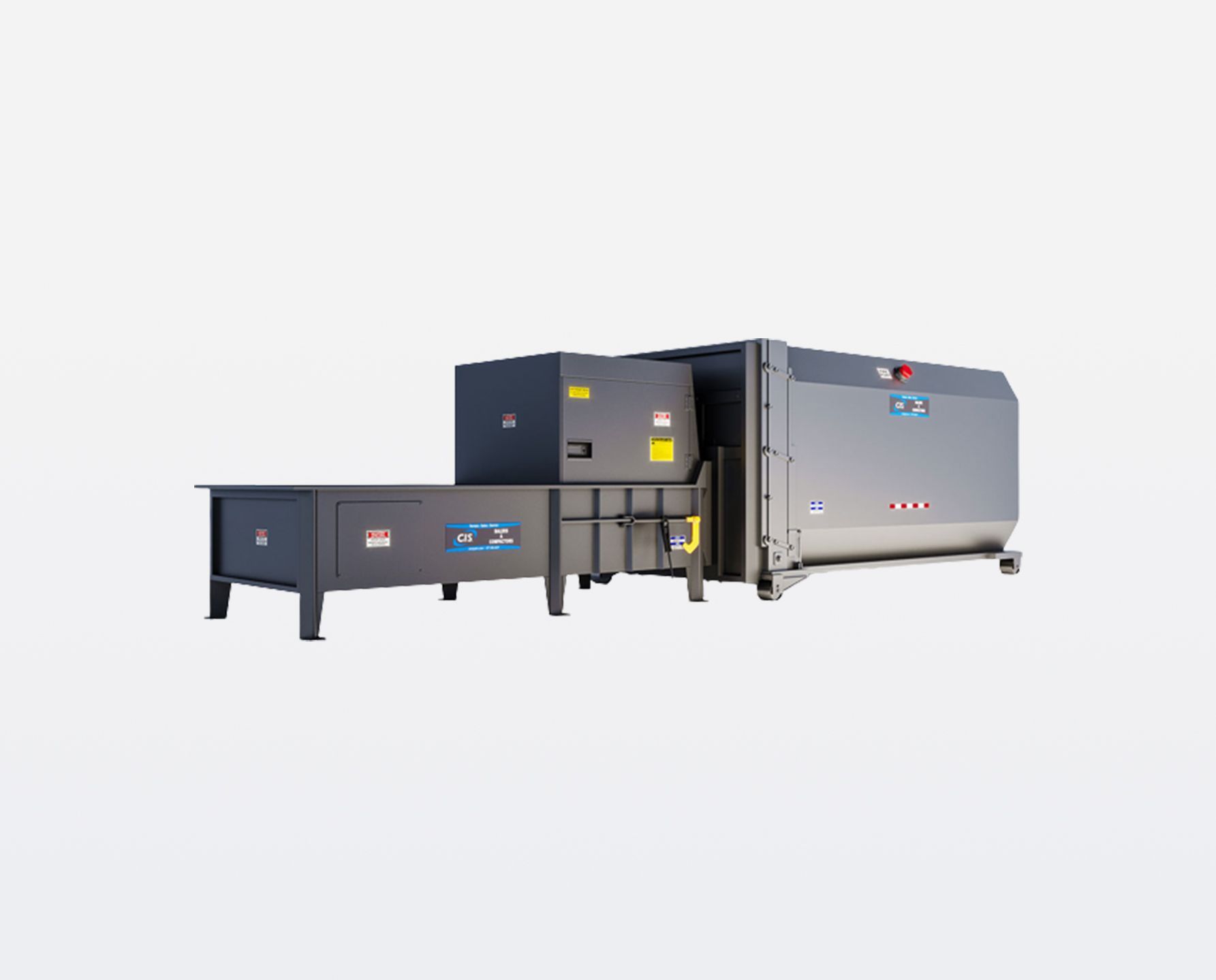 Side View of Self Contained Compactor Machine — Vineland, NJ — Consolidated Industrial Services