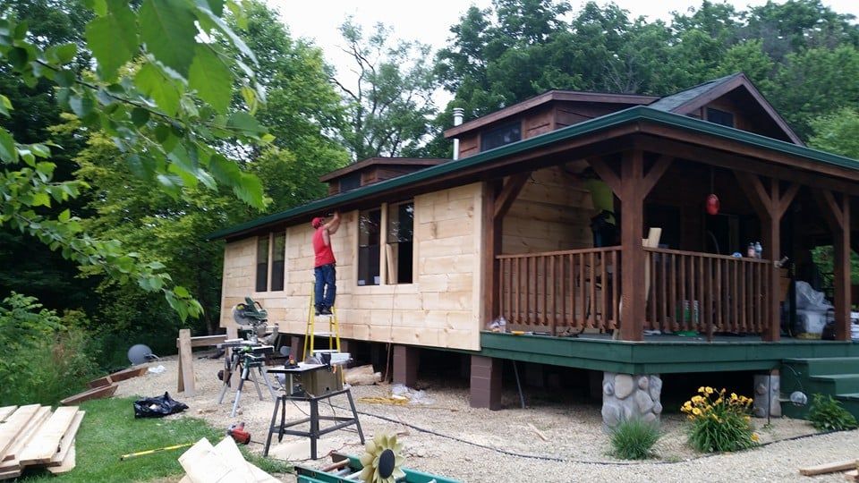 Consructing Cabin — Hillsboro, WI — BornConstruction
