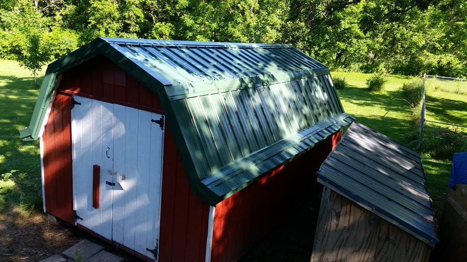 Red Barn With Green Roof — Hillsboro, WI — BornConstruction