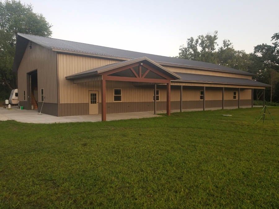 Brown Barn With Shade — Hillsboro, WI — BornConstruction