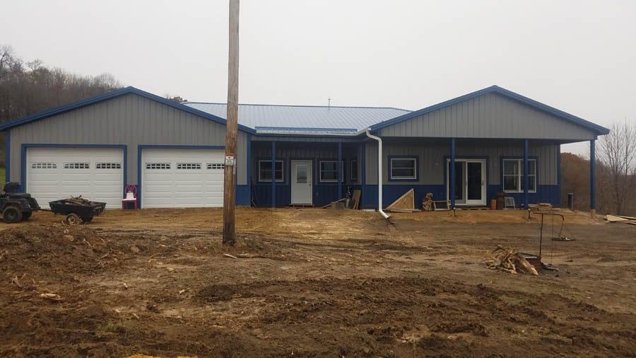 Barn With Garage — Hillsboro, WI — BornConstruction