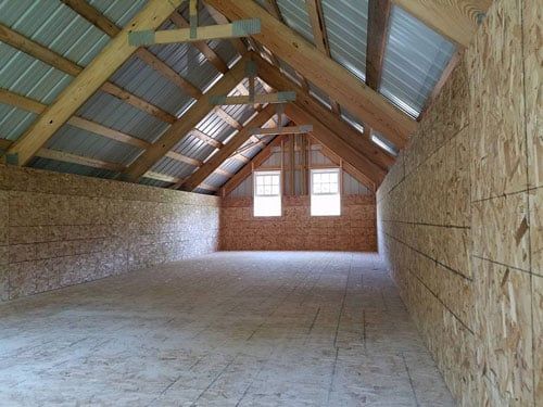 Inside Barn — Hillsboro, WI — BornConstruction