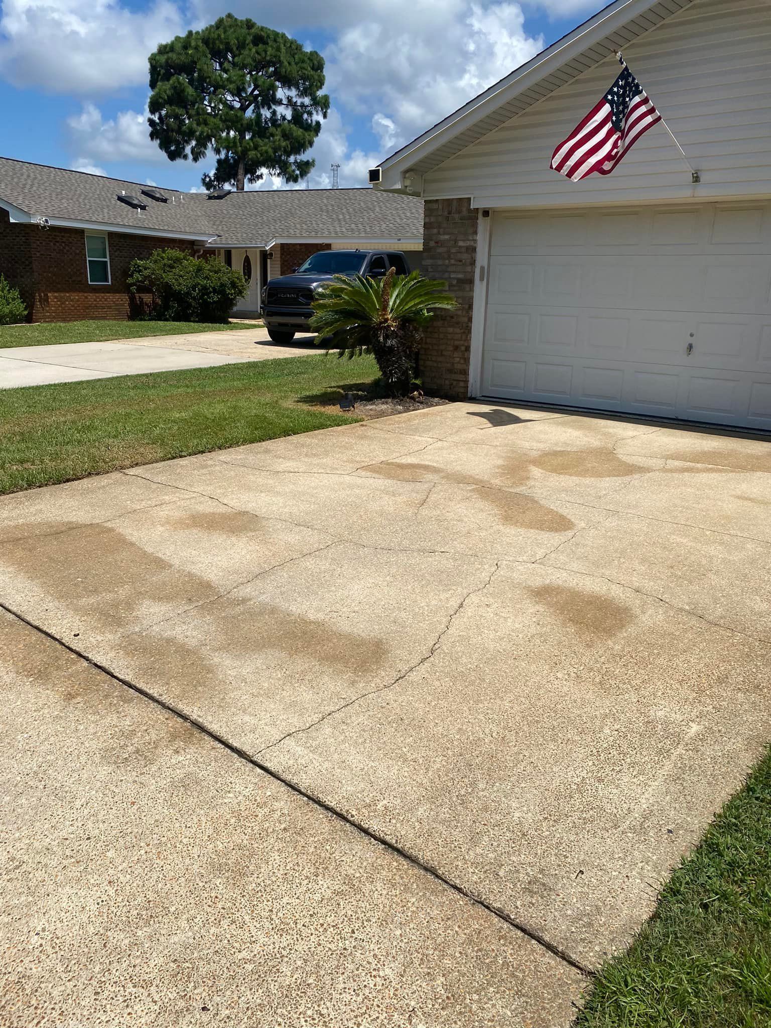 After Cleaning Driveway — Fort Walton Beach, FL — Emerald Coast Home Heroes