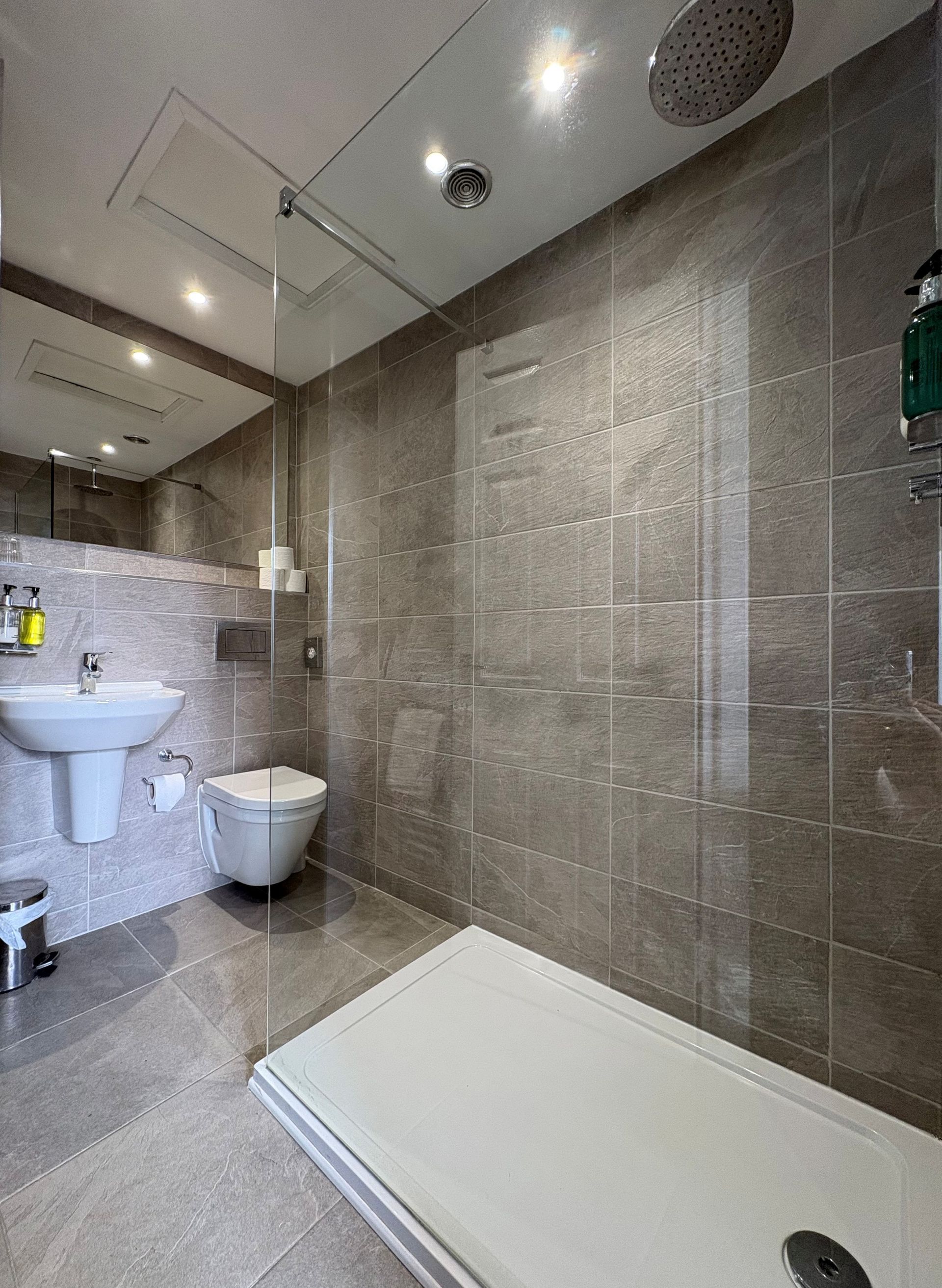 En-suite shower and toilet