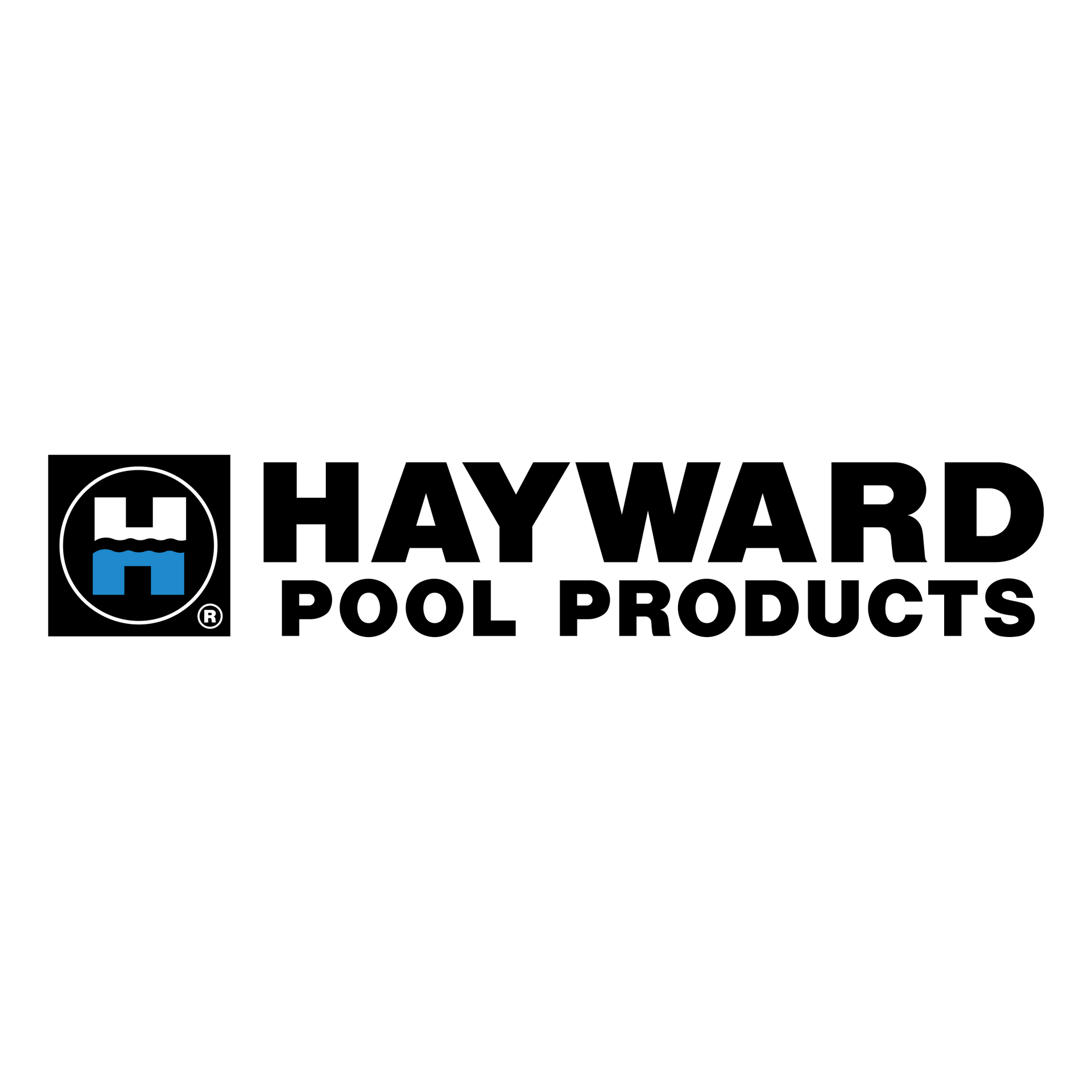 The hayward pool products logo is on a white background.