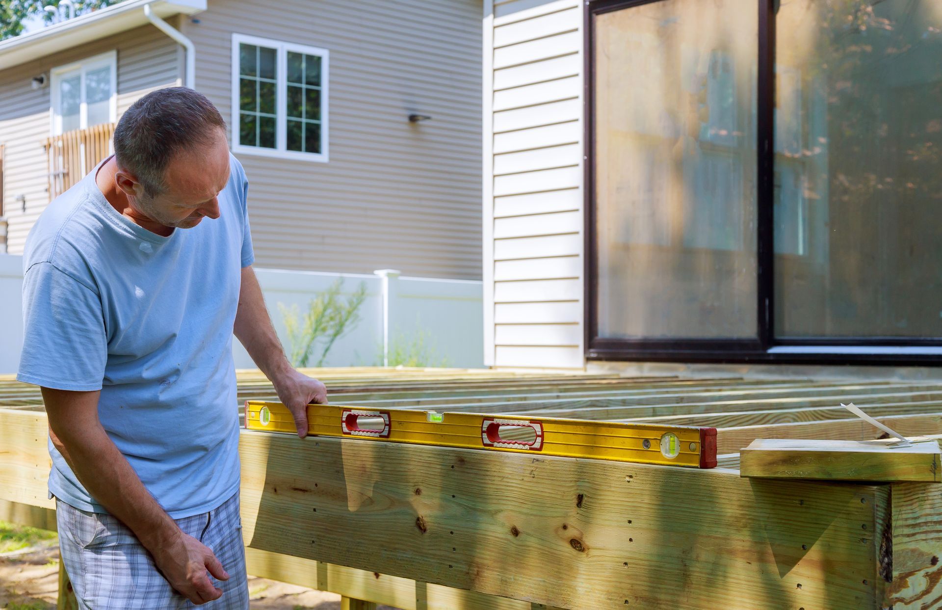 Building a backyard deck