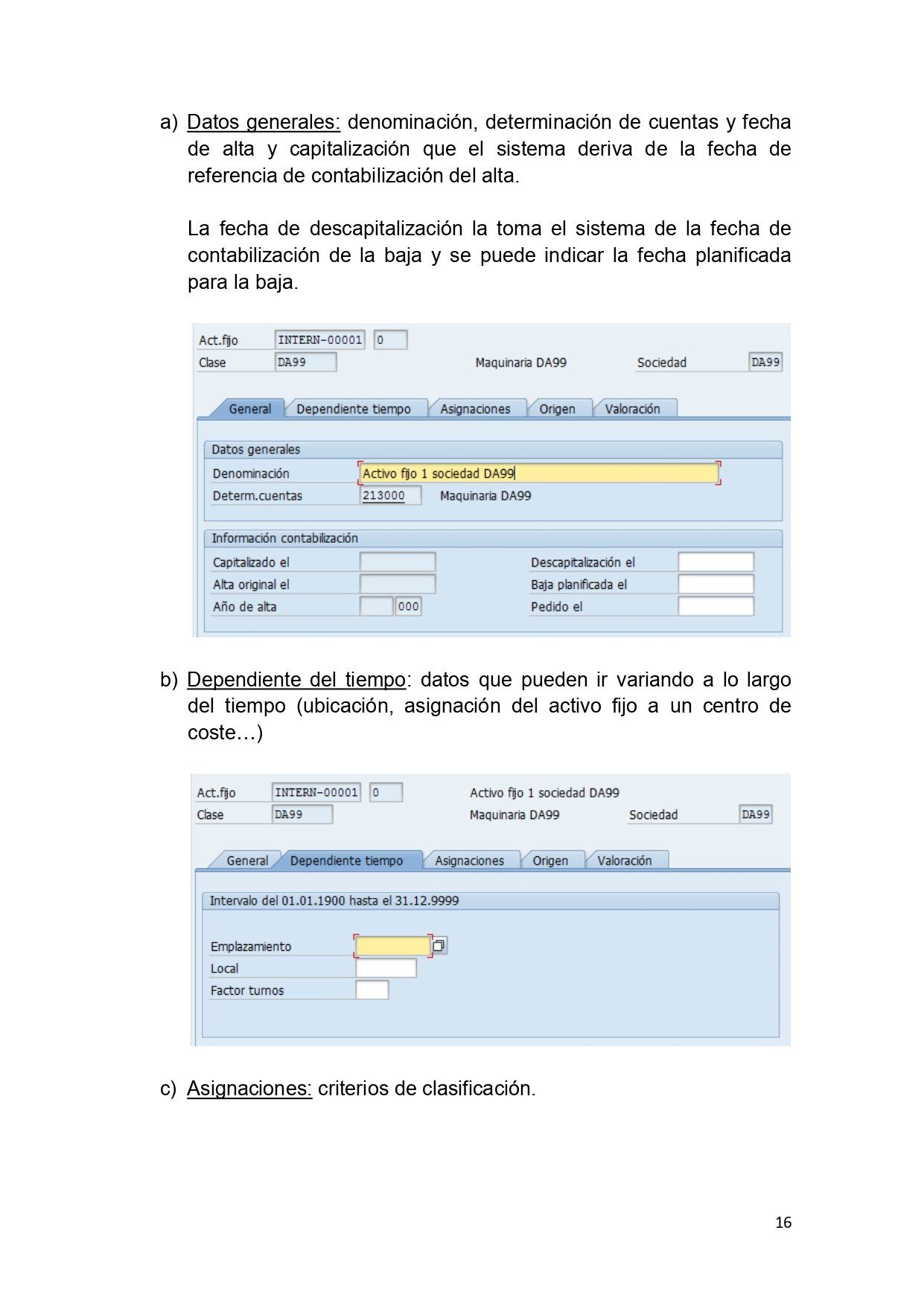 CURSO SAP ACTIVOS FIJOS :PARAMETRIZACION ACTIVOS FIJOS