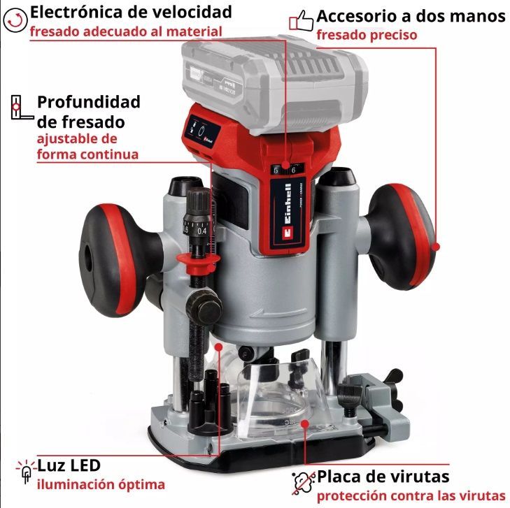 Enrutador inalámbrico TP-RO 18 Li BL - Solo - EINHELL