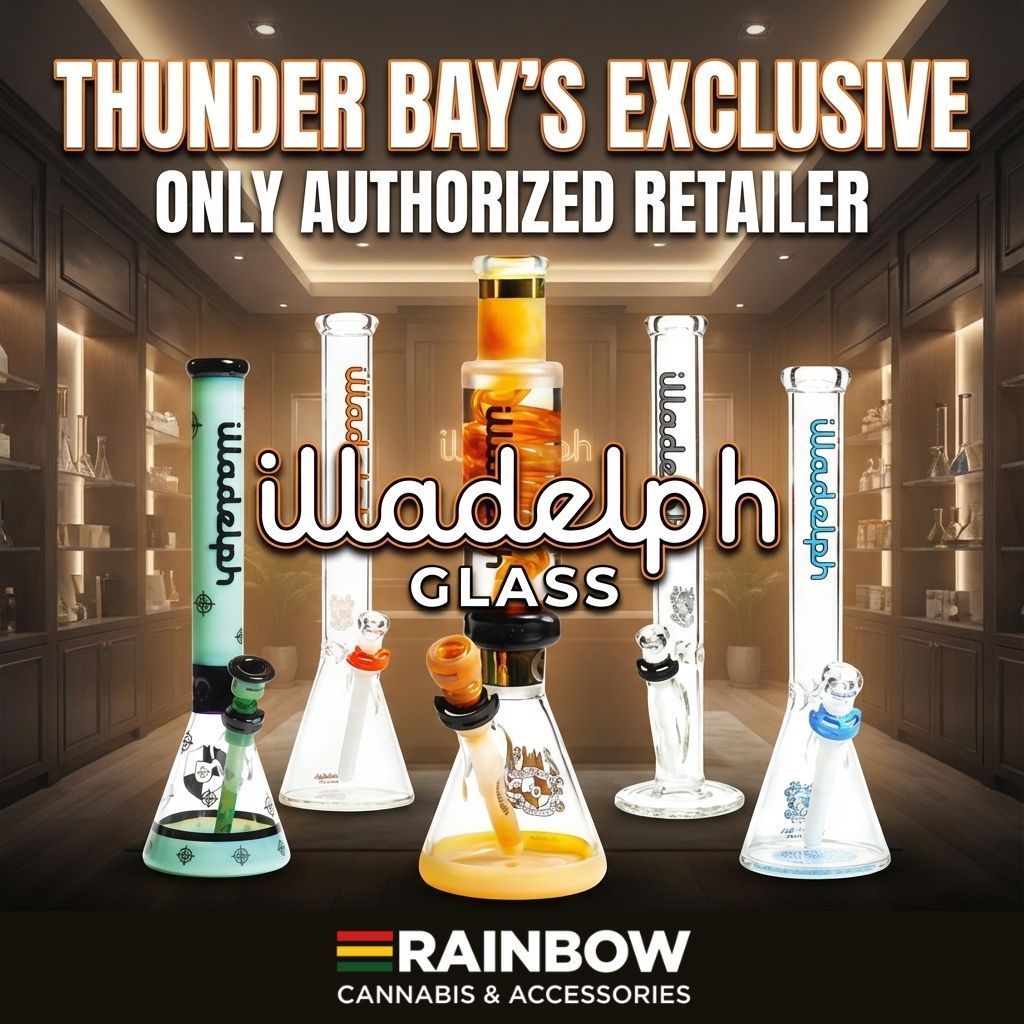 thunder bays only premium Illadelph glass bongs retailers rainbow cannabis and accessories